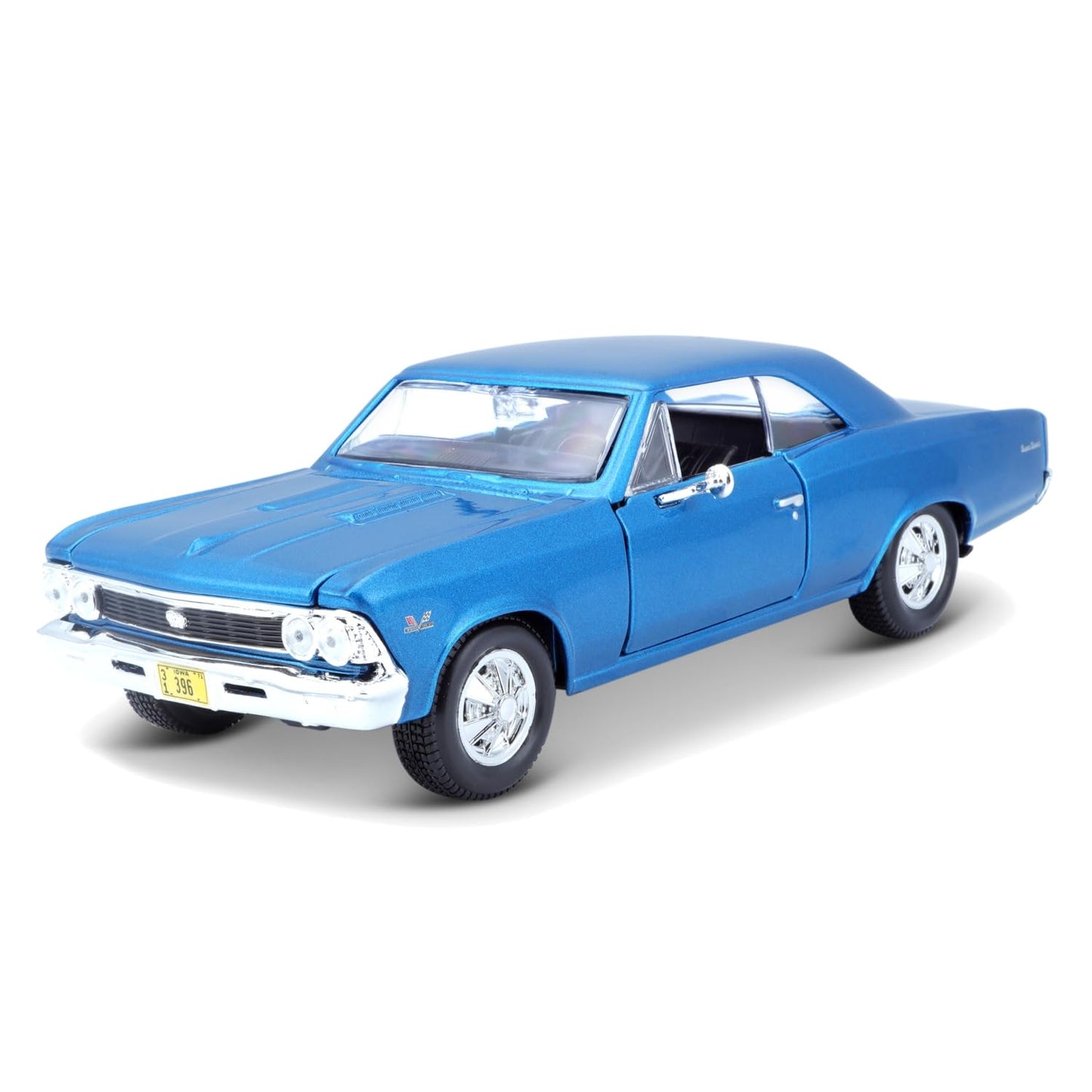 Maisto 1966 Chevrolet Chevelle SS 396 1:24 Die-Cast Model Car | Collector's Collection | Blue Classic Muscle Car