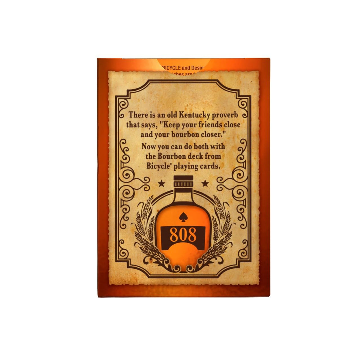 Bicycle Bourbon Playing Cards – Vintage Poker Deck with Air-Cushion Finish & Copper Foil Tuck Box