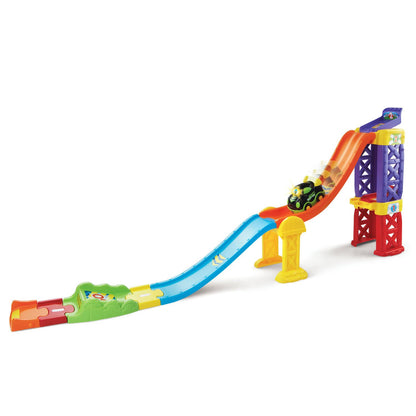 VTech Go! Go! Smart Wheels 3-in-1 Launch & Play Raceway | Interactive Car Track Playset with SmartPoint Race Car | Educational Toy for Ages 1–5