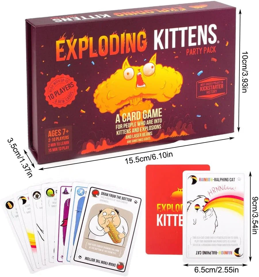 Exploding Kittens Party Pack Card Game - Jaiman Toys