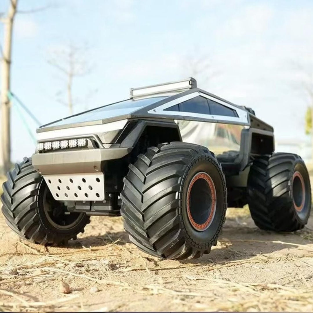 JRC 1:14 Q202 Alloy Cyberpunk RC Pickup – Off-Road Remote Control Car | LED Glowing Dynamics | Big Foot Monster Truck