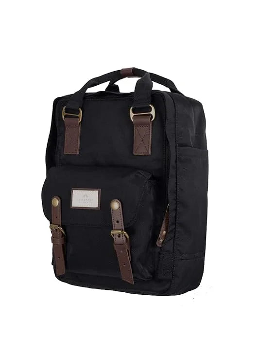 Doughnut Macaroon Laptop Backpack One Size Black - Jaiman Toys