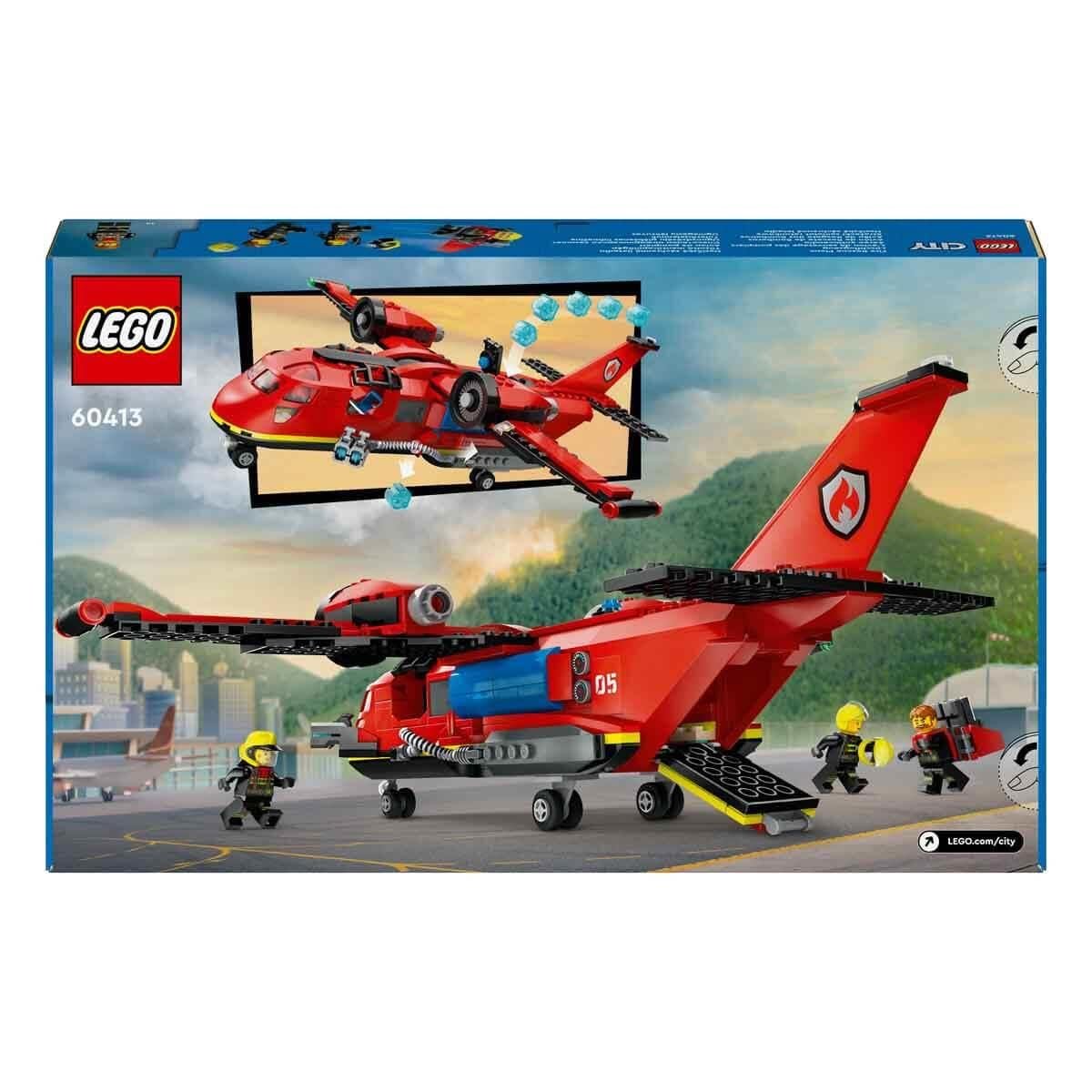 LEGO City Fire Rescue Plane Building Toy Set 60413(478 Pieces)