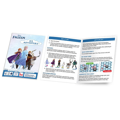 Disney Frozen Ice Adventure Board Game by BOL – Elsa, Anna, Olaf & Kristoff Family Racing Game for Kids Ages 5+ | 2–6 Players