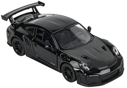 KiNSMART Porsche 911 GT2 RS – 1:36 Scale Die-Cast Model Car – Pullback Toy Car Collectible - Black - Jaiman Toys