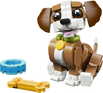 LEGO - 31382 Creator 3in1 Cute Animals: Playful Puppy Dog Toy - Pet Animal Figure Transforms into a Squirrel or Duck - Creative Birthday Gift for 8+ Year Old Girls & Boys