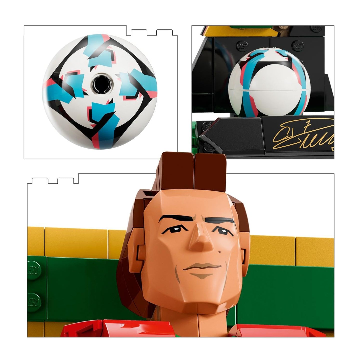 LEGO 43016 Editions Cristiano Ronaldo – Soccer Legend  Building Set | CR7 Collectible Football Display Model for Kids & Fans