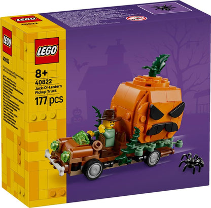 LEGO® Jack-O’-Lantern Pickup Truck 40822 Halloween Toy, 177 Pieces
