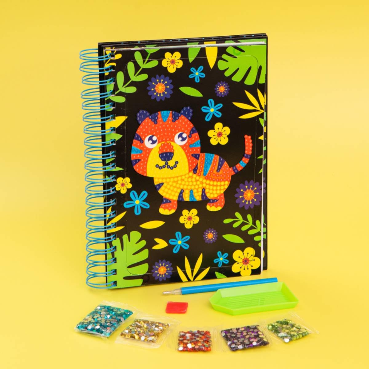 I Love Crystals: Baby Animals Crystal Art Activity Book | Over 2000 Sparkling Gem Stickers | Peel, Stick & Sparkle DIY Mosaic Craft Kit | Creative Colouring & Art Set for Kids Ages 5+