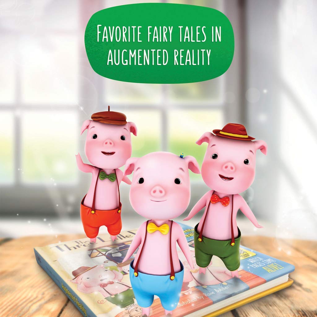 The Three Little Pigs 3D Come-To-Life Book – Interactive Augmented Reality Story Book for Kids