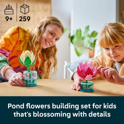 LEGO 11511 Botanicals Water Lilies Building Set | 259 Pieces | Decorative Floral Display for Home & Office