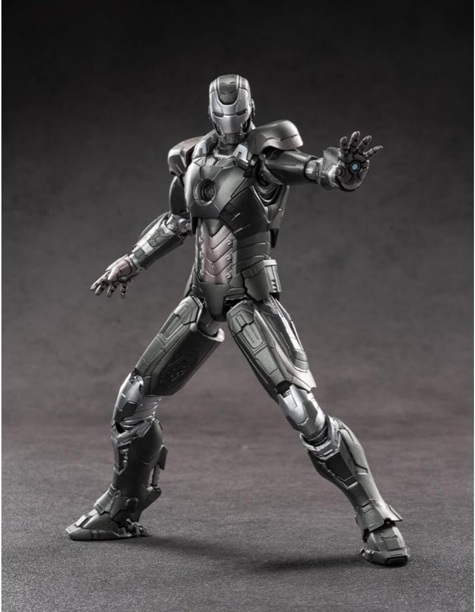 ZD Toys Iron Man MK14 1:10 Scale Non-Light-Up Action Figure | Iron 3 Collectible with Interchangeable Hands & Effect Parts | Model 1906-14