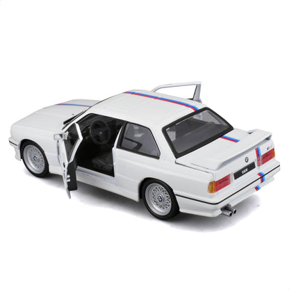 Bburago 1:24 1988 BMW 3 Series M3 (E30) Die-Cast Car – Classic Collector Model