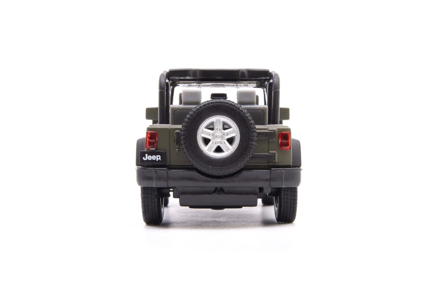 Welly 1:38 Jeep Wrangler Rubicon Military Green Die-Cast Model | Armor Squad Collectible