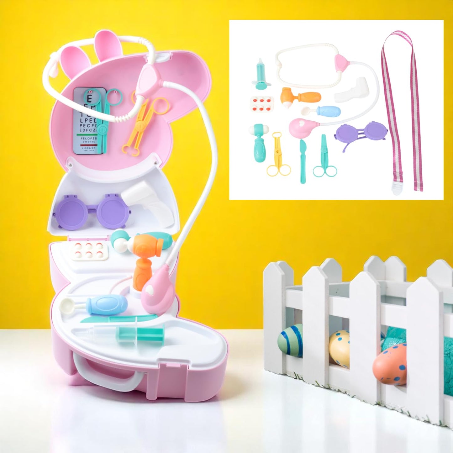Peppa Pig Peppa's Medic Set Doctor Play Kit for Kids | Medical Role Play Toy Set with Stethoscope & Doctor Accessories | Portable Carry Case | Ages 3+