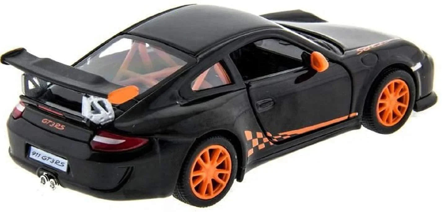 KiNSMART 1:36 Porsche 911 GT3 RS – Die-Cast Model Car - Black - Jaiman Toys