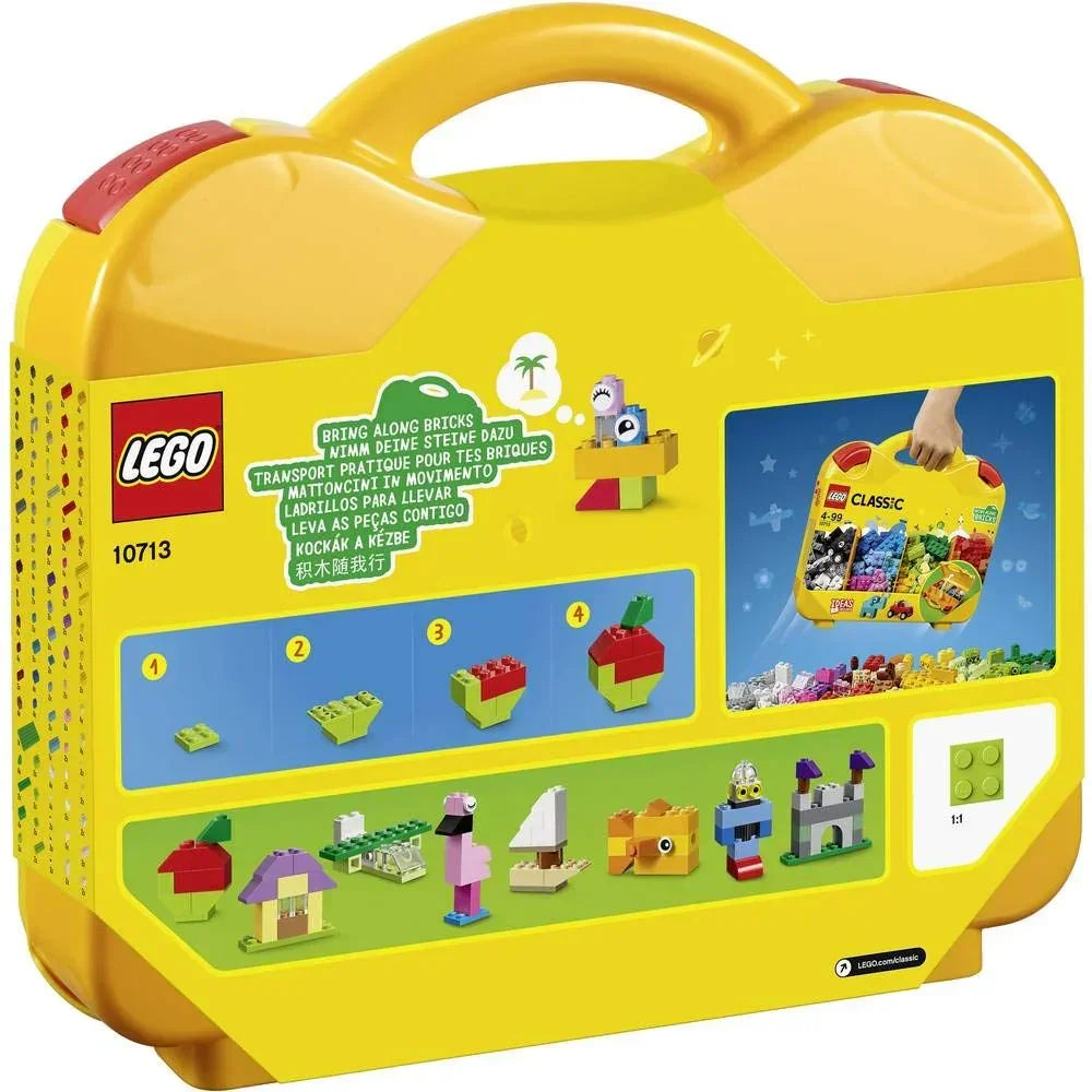 LEGO 10713 Classic Creative Suitcase - Includes Storage Organizer Case with Colorful Building Bricks