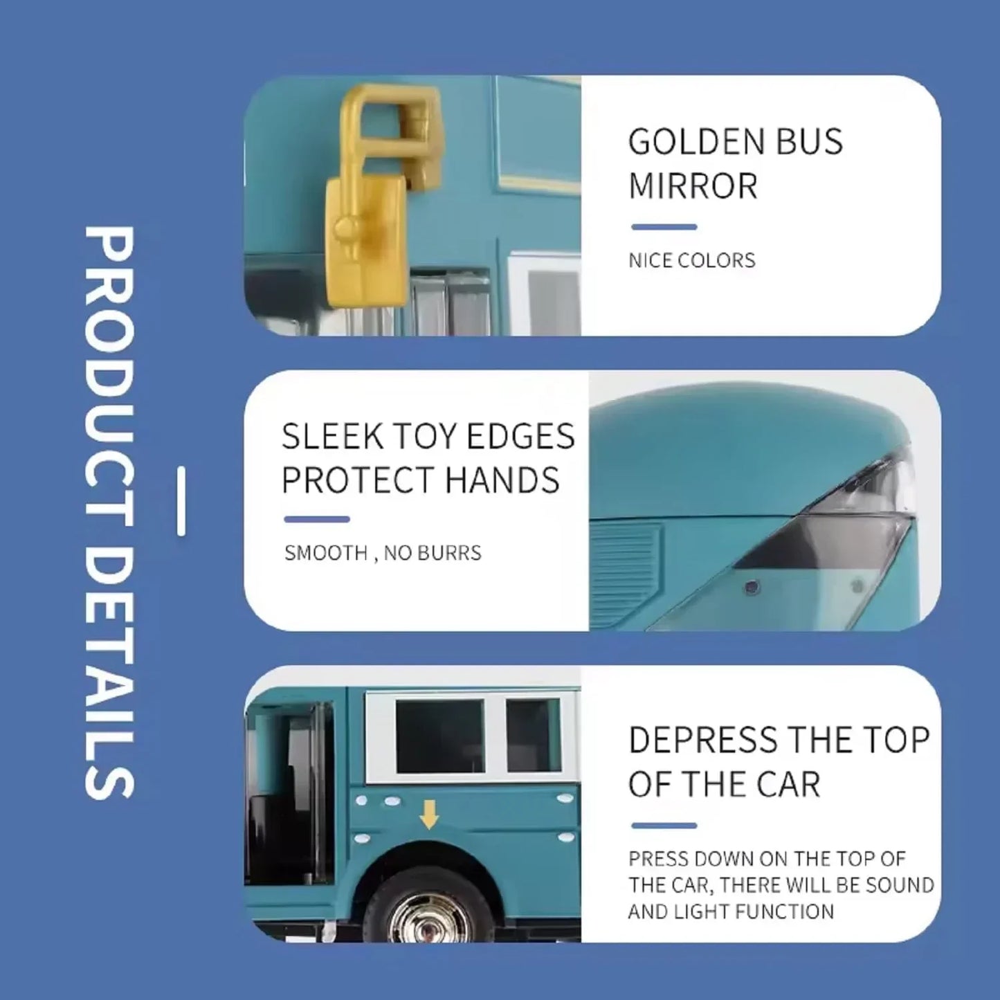 TRIPMODE BUS - LUXURY BUS MODEL with Light and Sound effects Age 3+