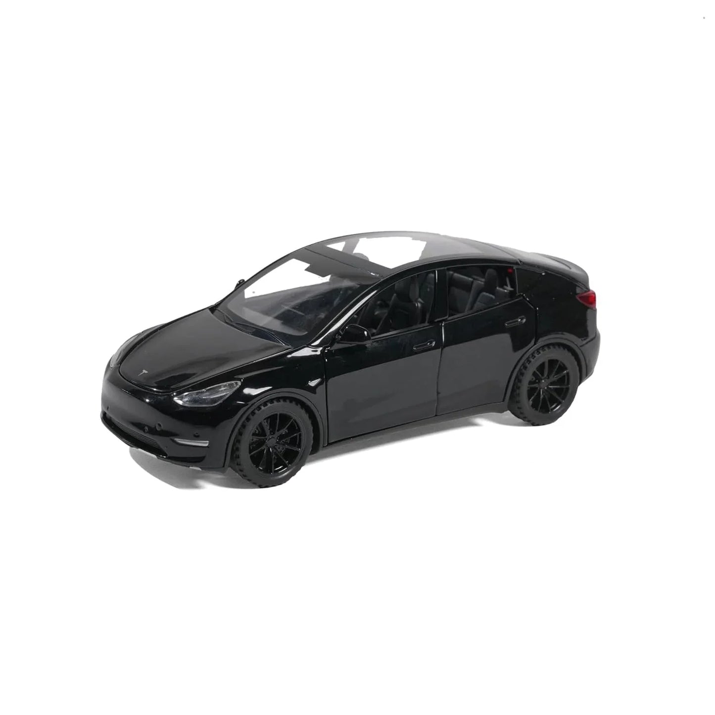 JOY JUNCTION Tesla 1:32 Scale Alloy Metal Pullback Die-Cast Car – Black with Lights, Music & Openable Doors - Jaiman Toys