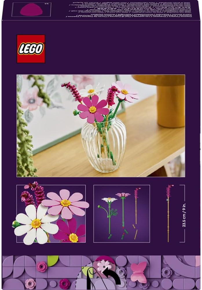 LEGO 11514 Botanicals Cosmos Flowers Building Set | 171 Pieces | Decorative Floral Display for Home & Office