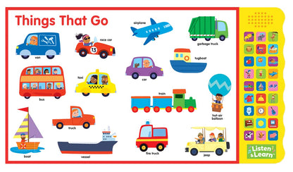 North Parades Let’s Learn First Words Interactive Sound Book for Kids | Early Learning Educational Board Book