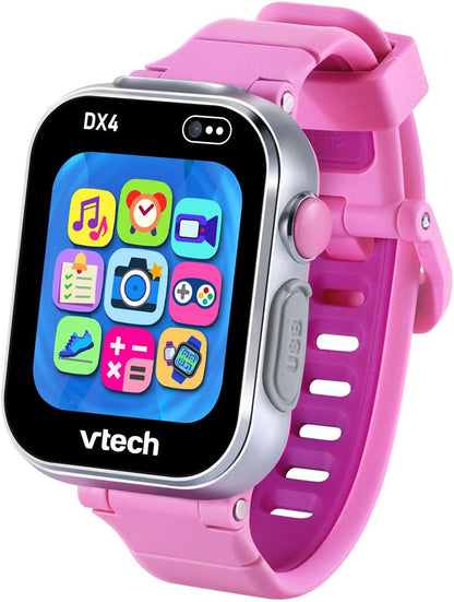 VTech KidiZoom Smartwatch DX4, Pink | Kids Smart Watch with Dual Cameras, Games, Music Player, Activity Tracker, Photo & Video Recorder | Educational Smartwatch