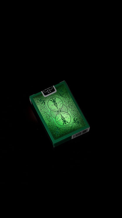 Bicycle Metalluxe Green Playing Cards – Metallic Foil Poker Deck with Air-Cushion Finish