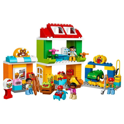 LEGO 10836 Duplo Town Square (98 Pcs) – Educational Building Blocks Set for Kids 2–5 Years