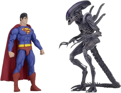 Superman vs Aliens Collector Action Figure Box Set | DC Comics × Aliens Crossover | Premium Collector Edition | Display Box | 17+ Collectible