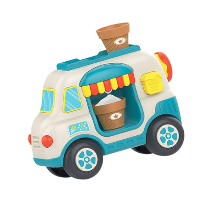 Huanger Ice Cream Truck Toy for Kids – Interactive Musical Ice Cream Van with Lights & Sounds (12+ Months)
