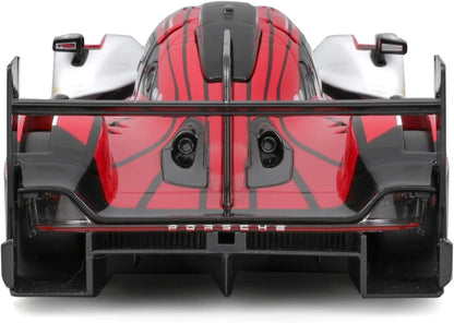 Bburago Metal Die-Cast - 1/24 Scale Model Compatible With Porsche Lmh 963 9Rd 4.6L Turbo V8 2023 Sports - Racing Car Model Red - Jaiman Toys