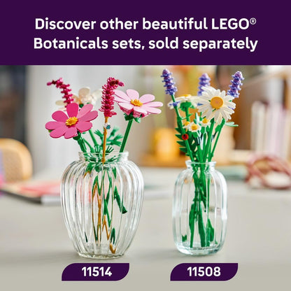 LEGO 11514 Botanicals Cosmos Flowers Building Set | 171 Pieces | Decorative Floral Display for Home & Office