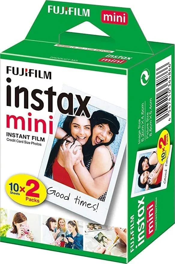 Fujifilm Instax Mini 90 Camera + 20 Shot Films + 1x Instax Photo Storage Box (Black, Instax Mini 90) - Jaiman Toys