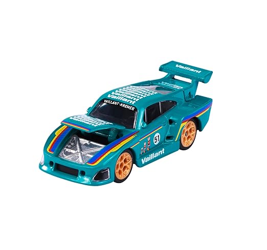 Majorette Porsche 935 K3 Vaillant Diecast Car – 1:64 Scale Racing Model with Moving Parts