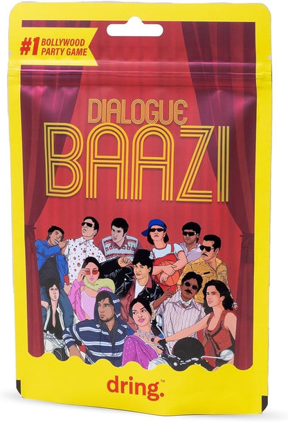 Dialogue Baazi Card Game : The Ultimate Bollywood Party Game | 100 Cards of Filmy Fun for Friends & Adults