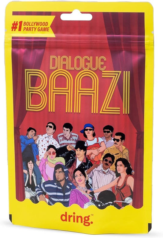 Dialogue Baazi Card Game : The Ultimate Bollywood Party Game | 100 Cards of Filmy Fun for Friends & Adults