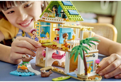 LEGO Friends 42699 Beach House with Seals - Miniature Toy Set w/ 3 Mini Dolls, 2 Sea Animal Figures and Accessories incl. Surfboard & Kayak - Birthday Gift for 7+ Year Old Girls