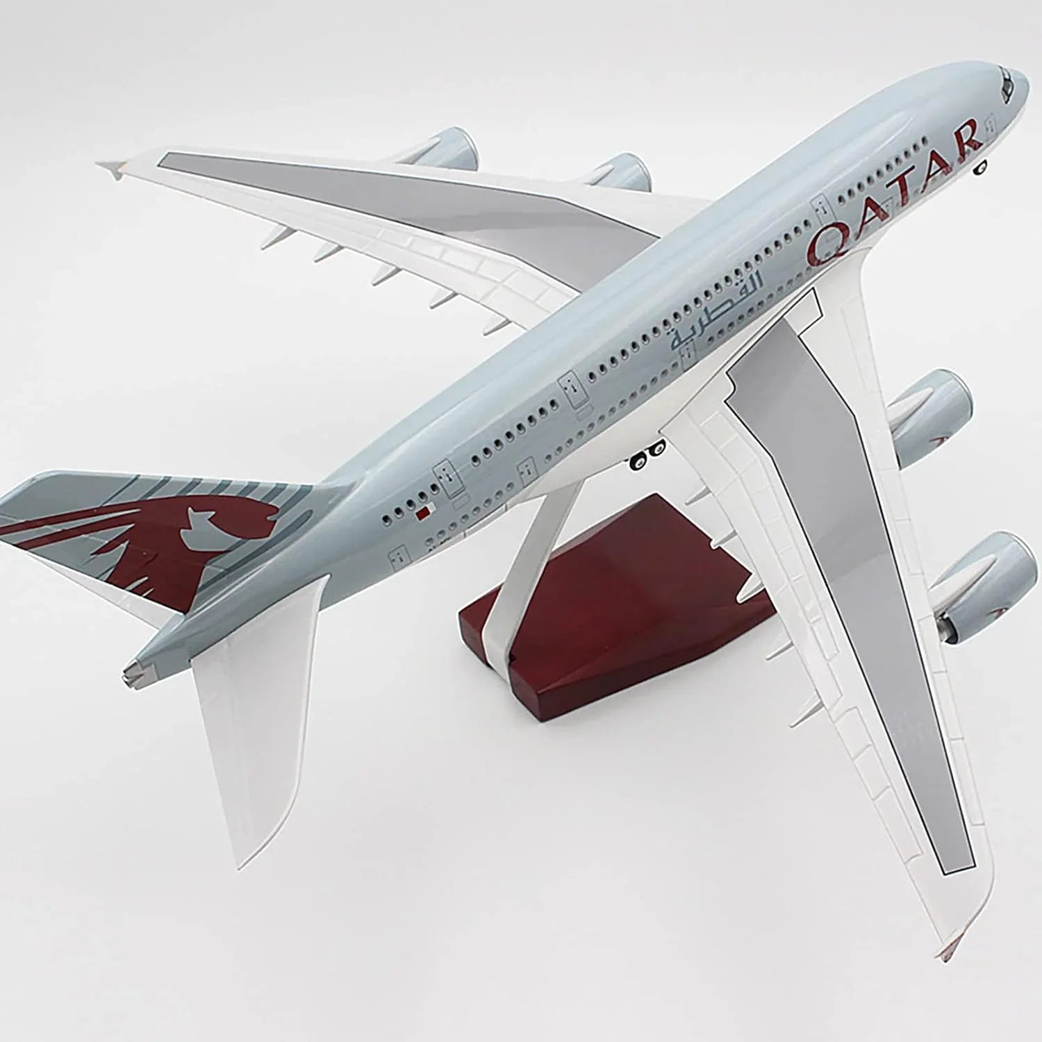 Diecast Aeroplane Display Display Model Airplane : A380 Qatar Airways 46 cm - Jaiman Toys