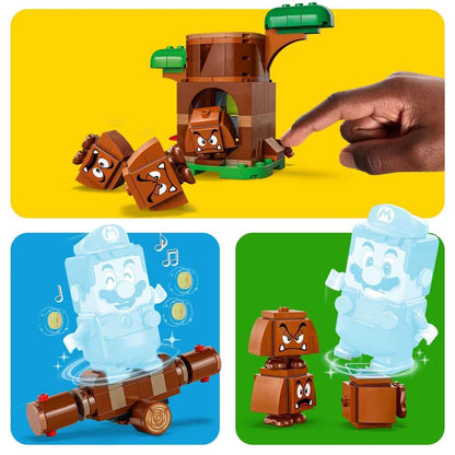 LEGO Super Mario Nintendo Collectible Goombas Playground, Creative Game with Rocker, 3 Video Game Character Figures, Gift for Boys and Girls Ages 7 and Up 71433