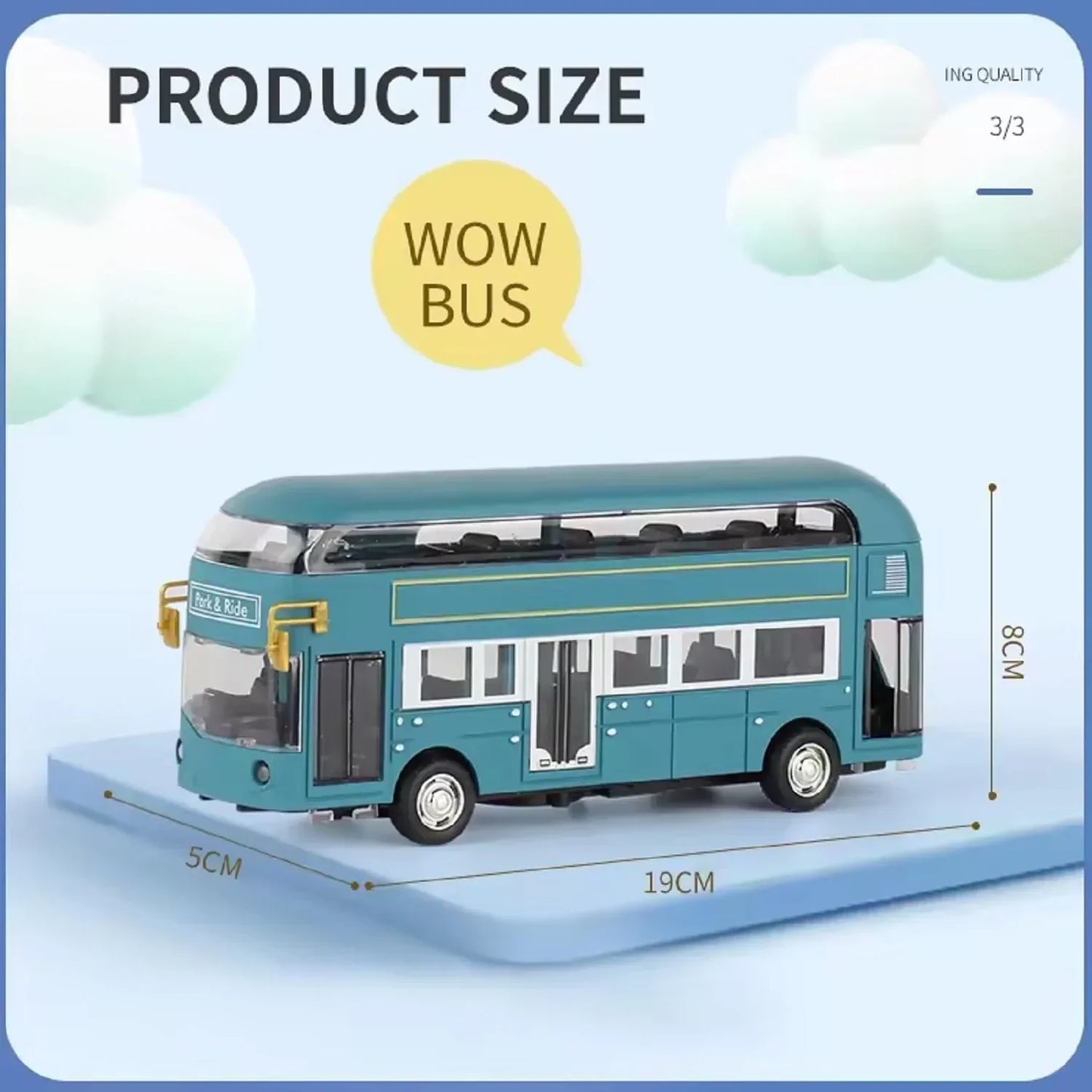 TRIPMODE BUS - LUXURY BUS MODEL with Light and Sound effects Age 3+