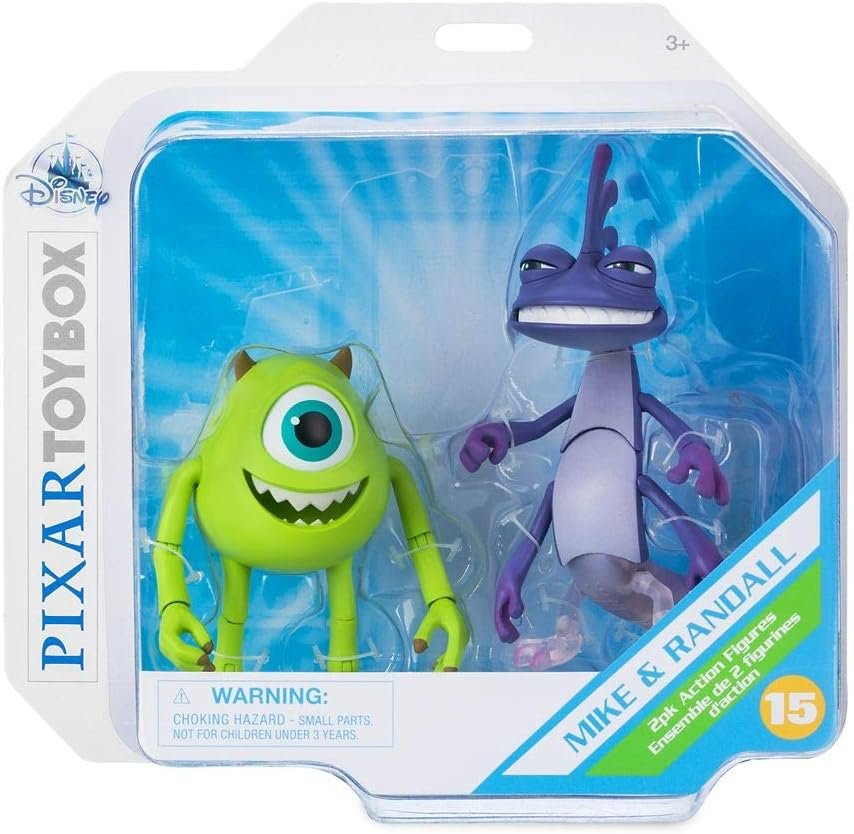 Disney Pixar Mike and Randall Action Figure Set by Toybox – Monsters, Inc.