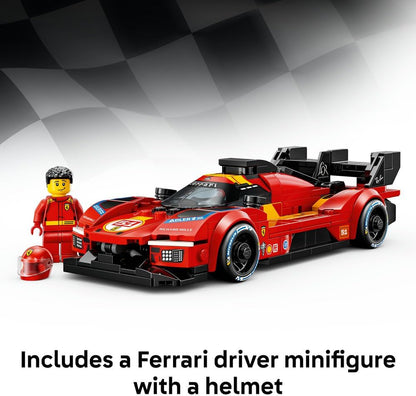 LEGO 77261 Speed Champions Ferrari 499P Hypercar Building Set | 329 Pieces | Collectible Racing Car Model