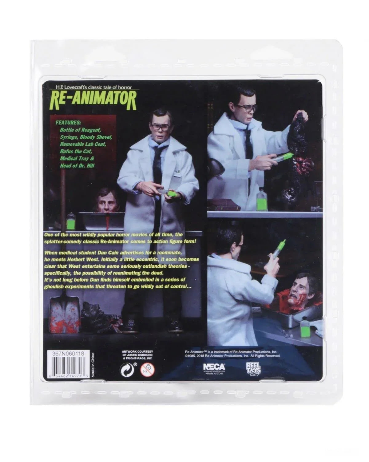 NECA Re-Animator Herbert West 8" Clothed Action Figure - Jaiman Toys