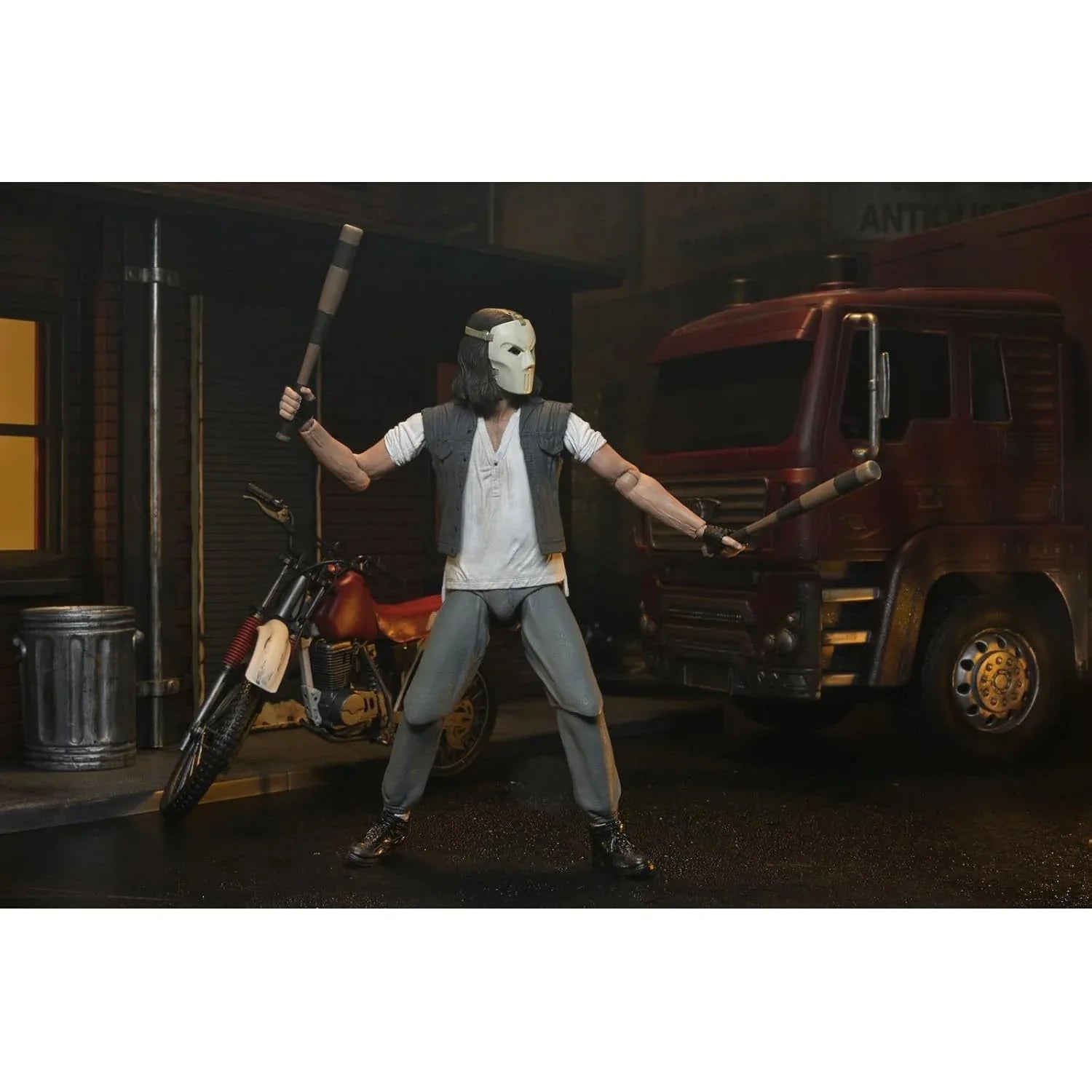 NECA TMNT Casey Jones Action Figure with Dirtbike & Accessories – 7" Collectible - Jaiman Toys