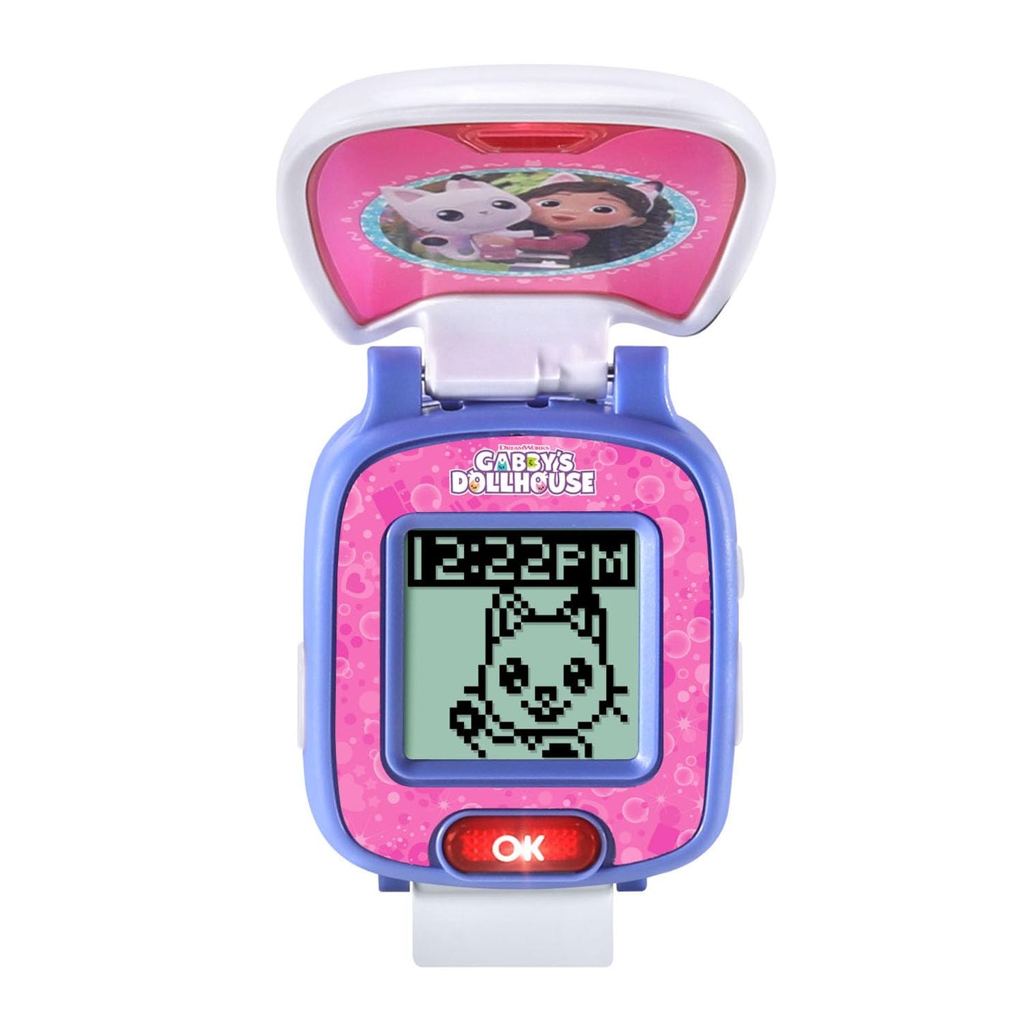 VTech Gabby's Dollhouse Pandy Paws Paw-Tastic Learning Watch | Interactive Kids Digital Watch with Games, Clock & Alarm | Ages 3+