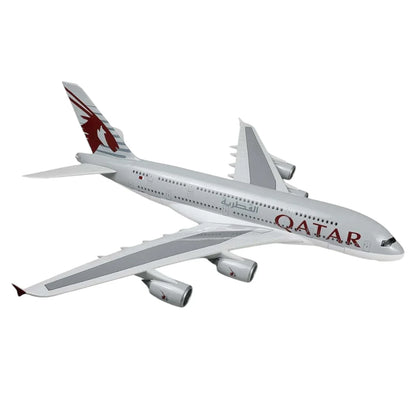 Diecast Aeroplane Display Display Model Airplane : A380 Qatar Airways 46 cm - Jaiman Toys