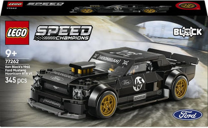 LEGO 77262 Speed Champions Ken Block's 1965 Ford Mustang Hoonicorn RTR V1 Building Set | 345 Pieces | Collectible Drift Car