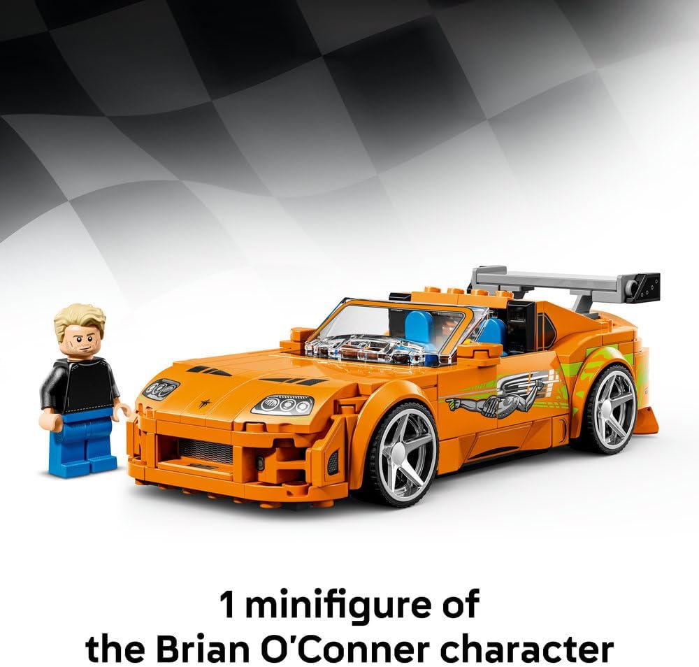 LEGO 77260 Speed Champions Fast & Furious Toyota Supra MK4 Building Set | 292 Pieces | Brian O'Conner Collectible Car