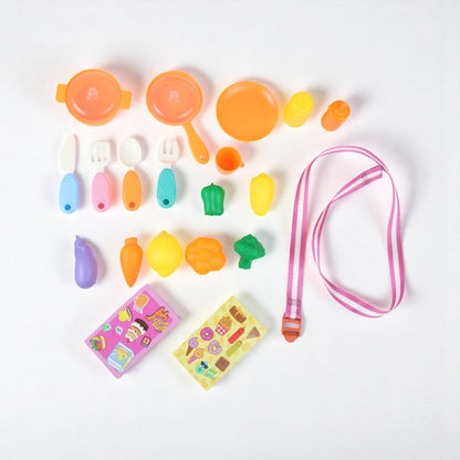 Peppa Pig Kitchen Set Pretend Play Toy | Portable Cooking Playset with Utensils, Vegetables & Cookware | Carry Case Role Play Toy for Kids Ages 3+