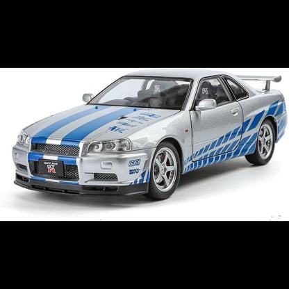 Demon King DKA-054 Nissan Skyline GT-R R34 (Chase Piece) – 1:64 Premium JDM Die-Cast Model